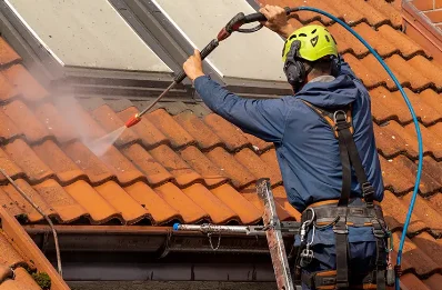 Démoussage et hydrofuge de toiture à Fleix